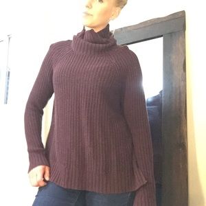 Cableknit Cowlneck Sweater